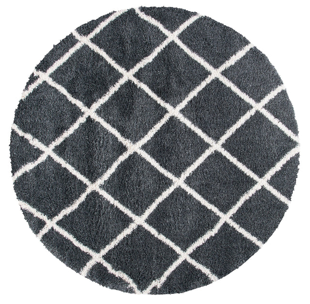 Safavieh Hudson Shag Sgh222G Dark Grey/Ivory Rugs - Safavieh - sgh222g - 7r