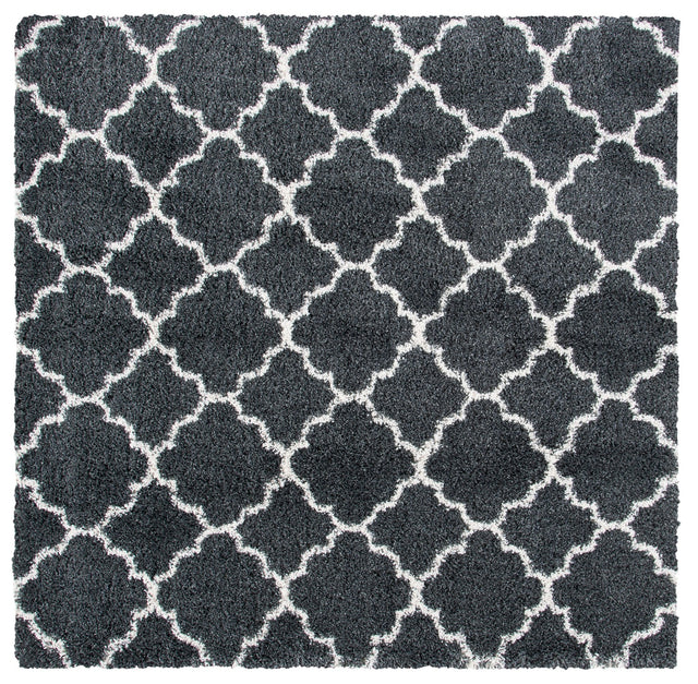 Safavieh Hudson Shag Sgh222G Dark Grey/Ivory Rugs - Safavieh - sgh222g - 7sq