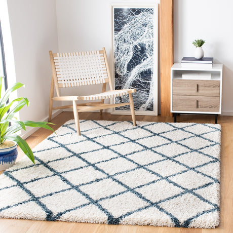 Safavieh Hudson Shag Sgh222J Ivory/Slate Blue Rugs - Safavieh - sgh222j - 4