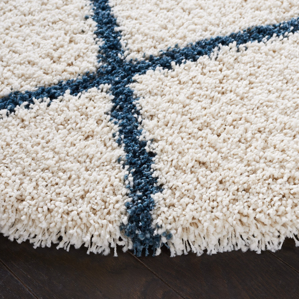 Safavieh Hudson Shag Sgh222J Ivory/Slate Blue Rugs - Safavieh - sgh222j - 7r