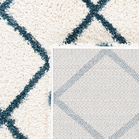 Safavieh Hudson Shag Sgh222J Ivory/Slate Blue Rugs - Safavieh - sgh222j - 7r