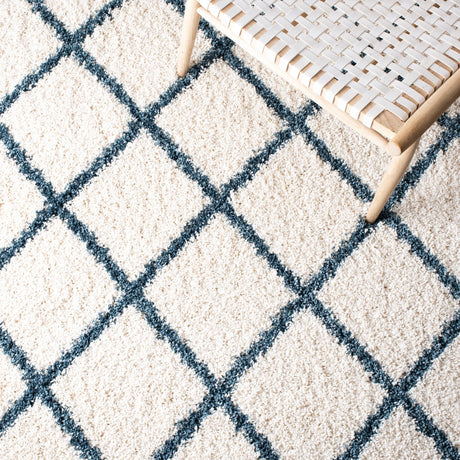 Safavieh Hudson Shag Sgh222J Ivory/Slate Blue Rugs - Safavieh - sgh222j - 7r