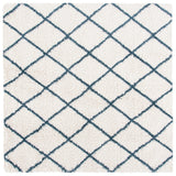 Safavieh Hudson Shag Sgh222J Ivory/Slate Blue Rugs - Safavieh - sgh222j - 7sq