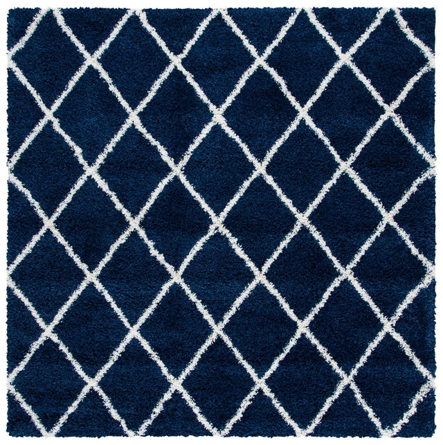 Safavieh Hudson Shag Sgh222N Navy/Ivory Rugs - Safavieh - sgh222n - 7sq