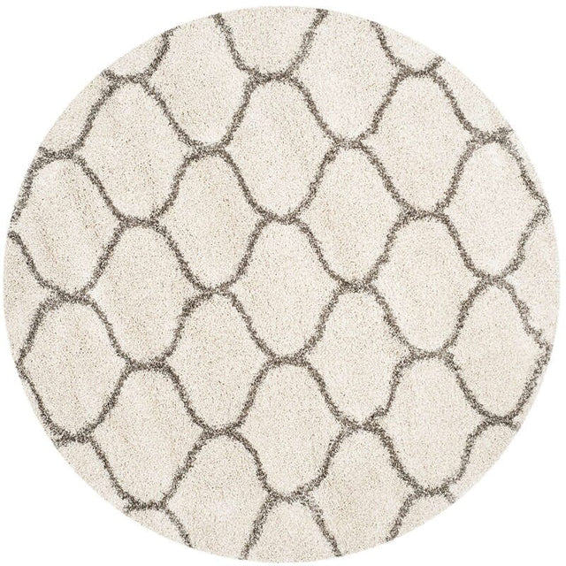 Safavieh Hudson Shag Sgh280A Ivory/Grey Rug - Safavieh - sgh280a - 3r