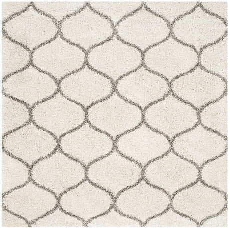 Safavieh Hudson Shag Sgh280A Ivory/Grey Rug - Safavieh - sgh280a - 3sq