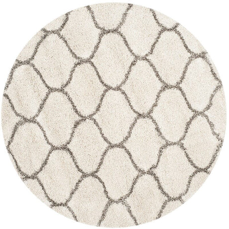 Safavieh Hudson Shag Sgh280A Ivory/Grey Rug - Safavieh - sgh280a - 7r