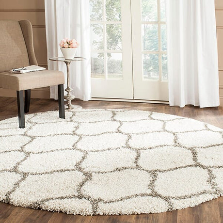 Safavieh Hudson Shag Sgh280A Ivory/Grey Rug - Safavieh - sgh280a - 7sq