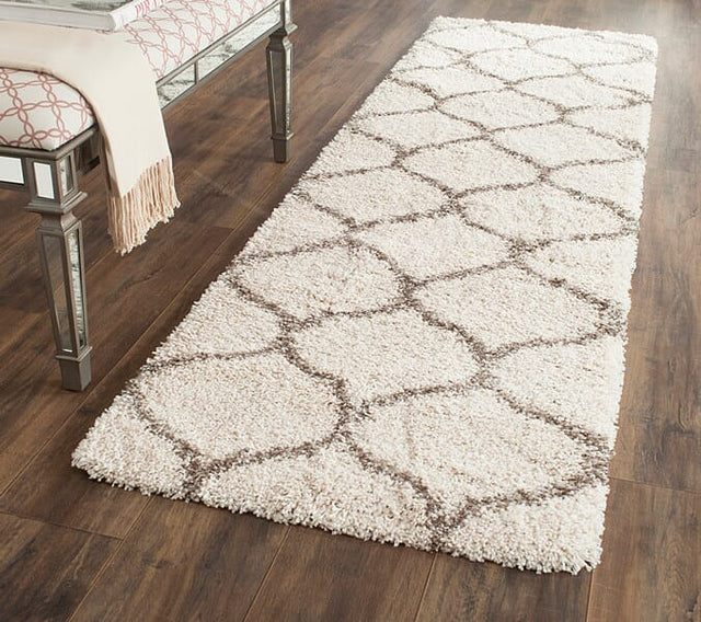 Safavieh Hudson Shag Sgh280A Ivory/Grey Rug - Safavieh - sgh280a - 7sq