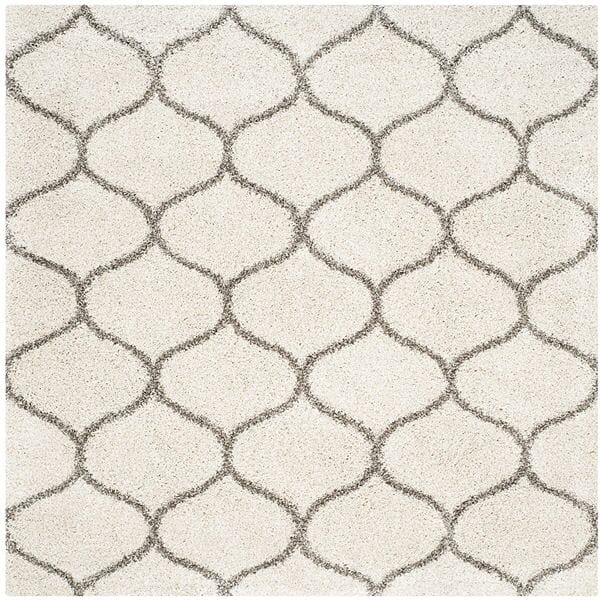 Safavieh Hudson Shag Sgh280A Ivory/Grey Rug - Safavieh - sgh280a - 7sq