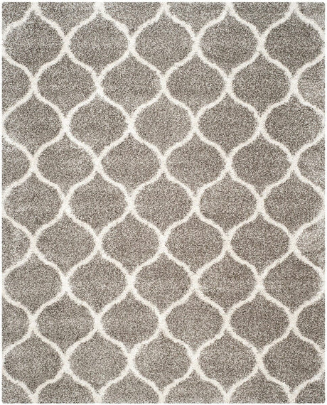 Safavieh Hudson Shag Sgh280B Grey/Ivory Rug - Safavieh - sgh280b - 3r