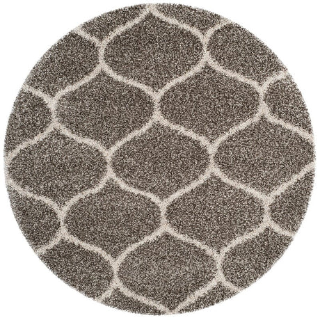 Safavieh Hudson Shag Sgh280B Grey/Ivory Rug - Safavieh - sgh280b - 3r