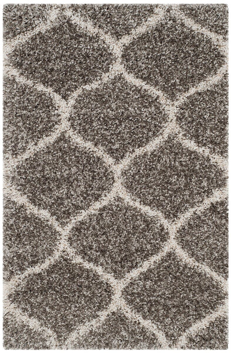 Safavieh Hudson Shag Sgh280B Grey/Ivory Rug - Safavieh - sgh280b - 3r