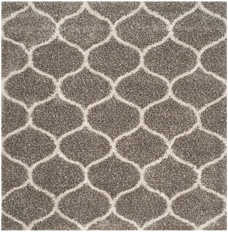 Safavieh Hudson Shag Sgh280B Grey/Ivory Rug - Safavieh - sgh280b - 9sq