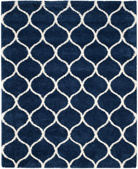 Safavieh Hudson Shag Sgh280C Navy/Ivory Rug - Safavieh - sgh280c - 2