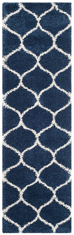 Safavieh Hudson Shag Sgh280C Navy/Ivory Rug - Safavieh - sgh280c - 28