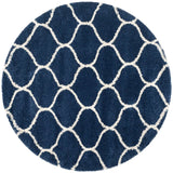Safavieh Hudson Shag Sgh280C Navy/Ivory Rug - Safavieh - sgh280c - 3r