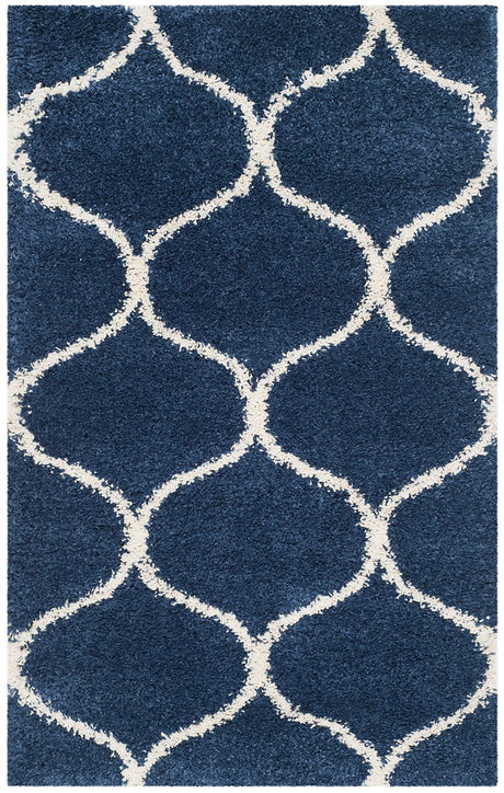 Safavieh Hudson Shag Sgh280C Navy/Ivory Rug - Safavieh - sgh280c - 7r