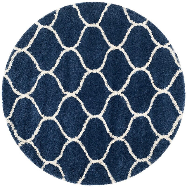 Safavieh Hudson Shag Sgh280C Navy/Ivory Rug - Safavieh - sgh280c - 7r