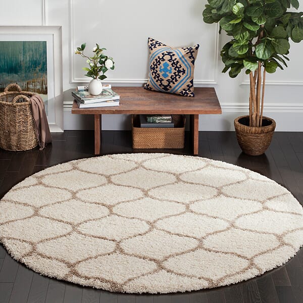 Safavieh Hudson Shag Sgh280D Ivory/Beige Rug - Safavieh - sgh280d - 7sq