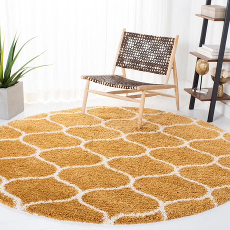 Safavieh Hudson Shag Sgh280E Gold/Ivory Rugs - Safavieh - sgh280e - 7r