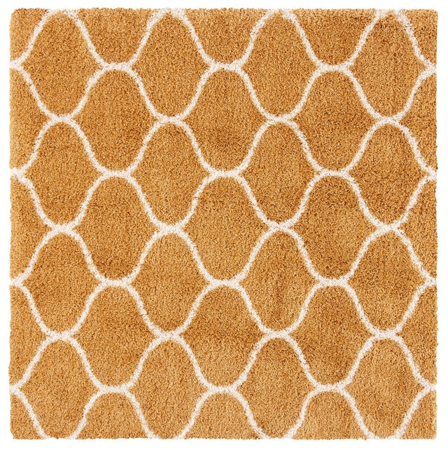 Safavieh Hudson Shag Sgh280E Gold/Ivory Rugs - Safavieh - sgh280e - 7sq