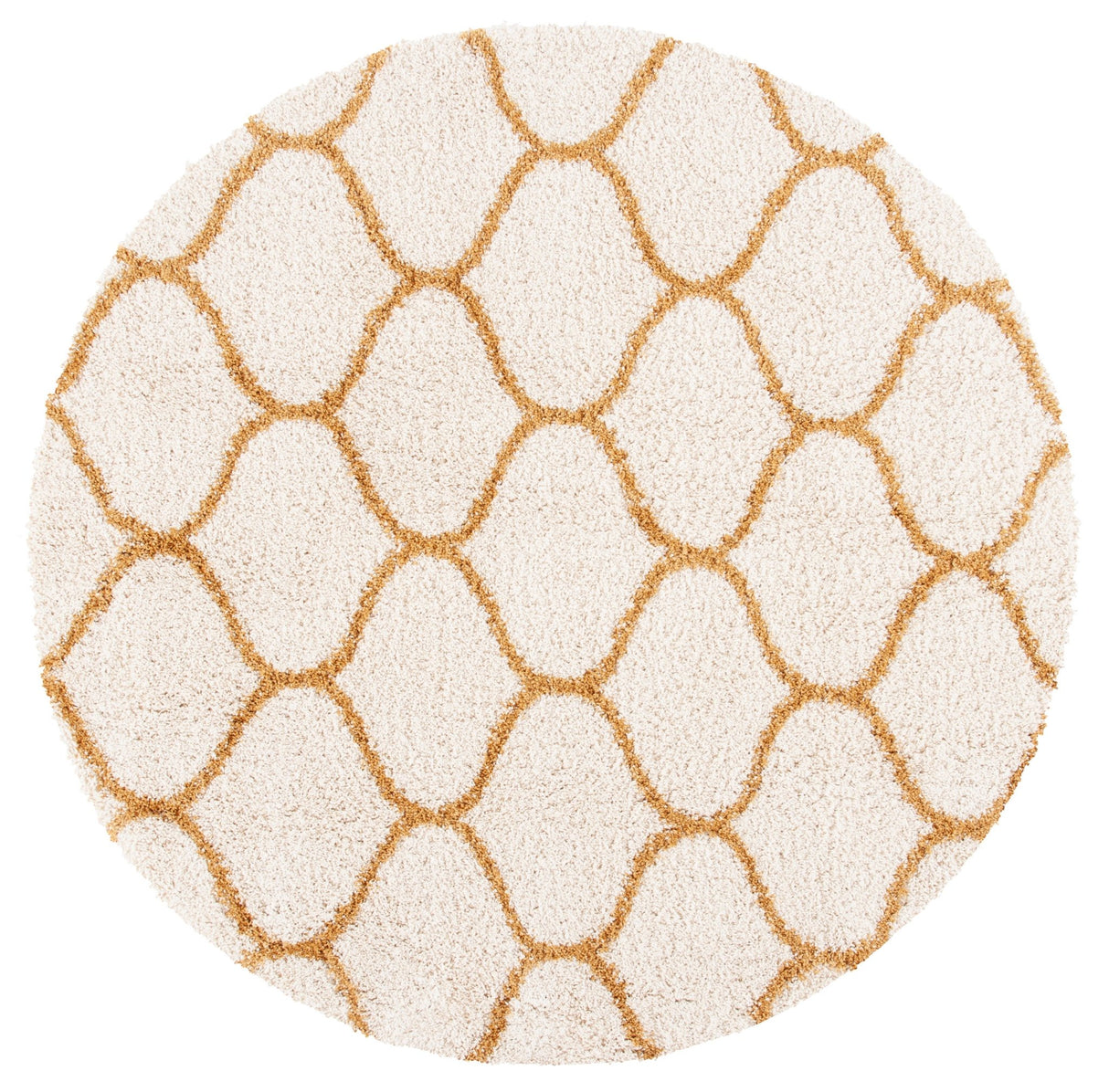 Safavieh Hudson Shag Sgh280F Ivory/Gold Rugs - Safavieh - sgh280f - 7r