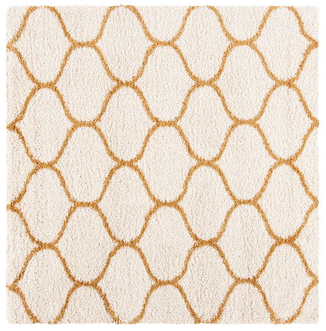 Safavieh Hudson Shag Sgh280F Ivory/Gold Rugs - Safavieh - sgh280f - 7sq