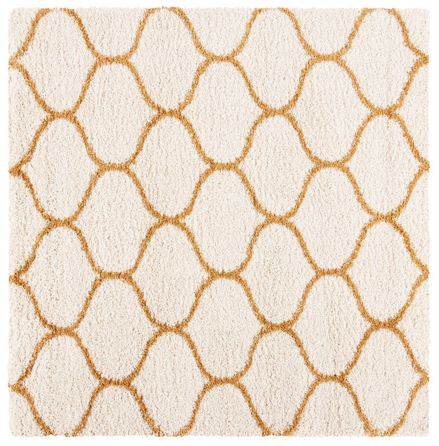 Safavieh Hudson Shag Sgh280F Ivory/Gold Rugs - Safavieh - sgh280f - 7sq