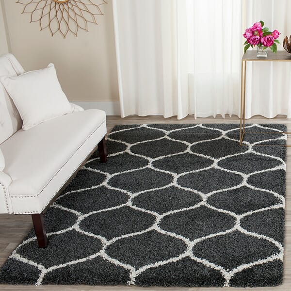 Safavieh Hudson Shag Sgh280G Dark Grey/Ivory Rug - Safavieh - sgh280g - 2