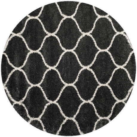 Safavieh Hudson Shag Sgh280G Dark Grey/Ivory Rug - Safavieh - sgh280g - 3r