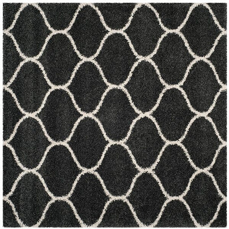 Safavieh Hudson Shag Sgh280G Dark Grey/Ivory Rug - Safavieh - sgh280g - 3sq