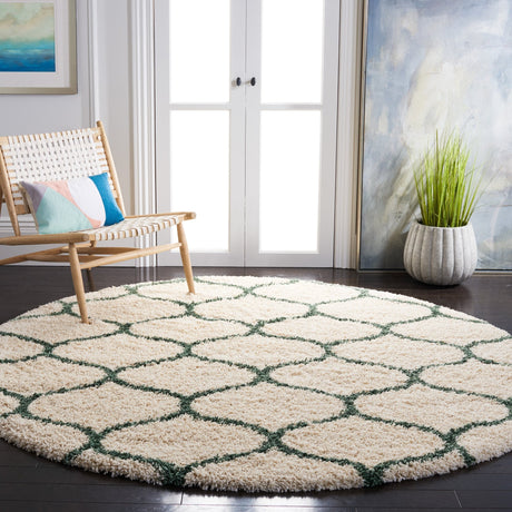 Safavieh Hudson Shag Sgh280H Ivory/Green Rugs - Safavieh - sgh280h - 7r