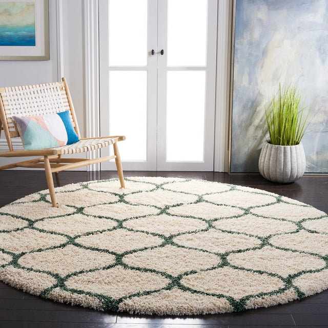 Safavieh Hudson Shag Sgh280H Ivory/Green Rugs - Safavieh - sgh280h - 7r