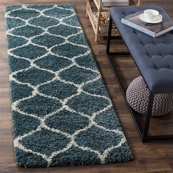 Safavieh Hudson Shag Sgh280L Slate Blue/Ivory Rug - Safavieh - sgh280l - 28