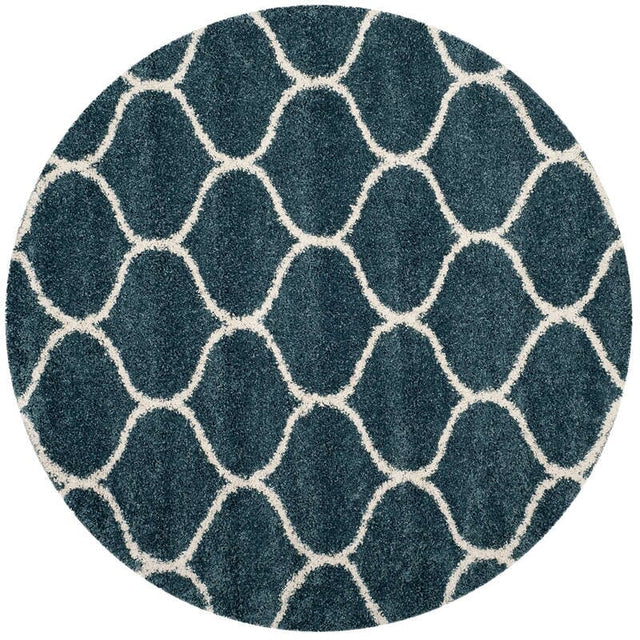 Safavieh Hudson Shag Sgh280L Slate Blue/Ivory Rug - Safavieh - sgh280l - 3r