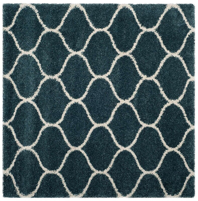 Safavieh Hudson Shag Sgh280L Slate Blue/Ivory Rug - Safavieh - sgh280l - 3sq