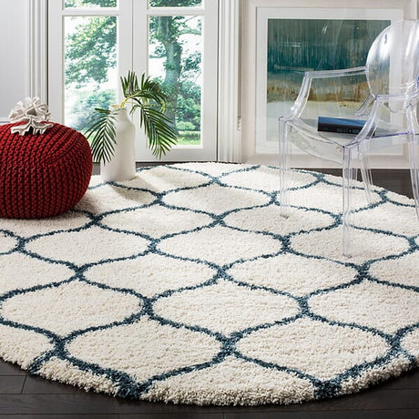 Safavieh Hudson Shag Sgh280T Ivory/Slate Blue Rug - Safavieh - sgh280t - 28