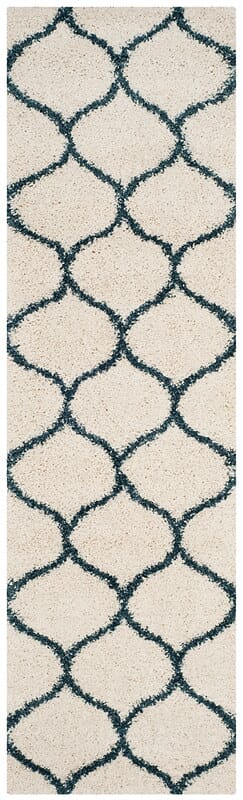 Safavieh Hudson Shag Sgh280T Ivory/Slate Blue Rug - Safavieh - sgh280t - 28