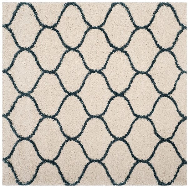 Safavieh Hudson Shag Sgh280T Ivory/Slate Blue Rug - Safavieh - sgh280t - 28