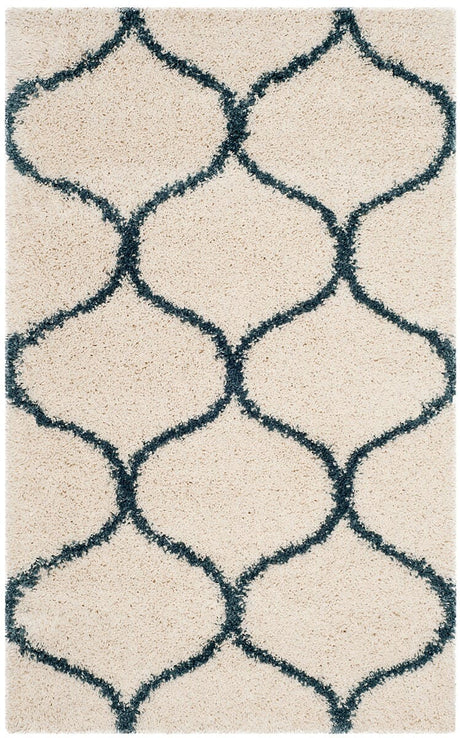 Safavieh Hudson Shag Sgh280T Ivory/Slate Blue Rug - Safavieh - sgh280t - 28