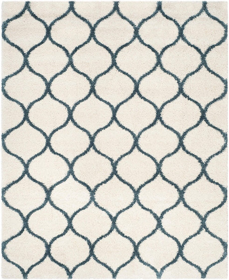 Safavieh Hudson Shag Sgh280T Ivory/Slate Blue Rug - Safavieh - sgh280t - 28