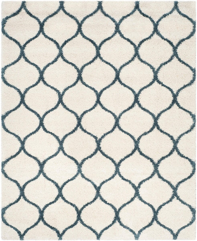 Safavieh Hudson Shag Sgh280T Ivory/Slate Blue Rug - Safavieh - sgh280t - 28