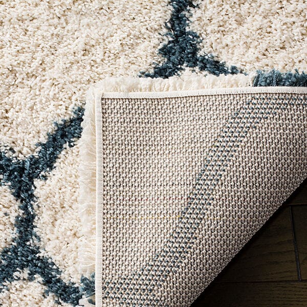 Safavieh Hudson Shag Sgh280T Ivory/Slate Blue Rug - Safavieh - sgh280t - 3