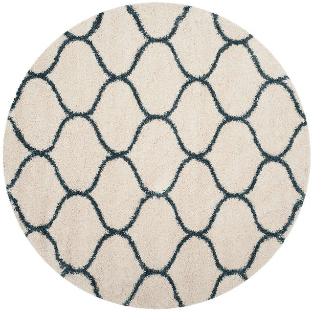 Safavieh Hudson Shag Sgh280T Ivory/Slate Blue Rug - Safavieh - sgh280t - 3r