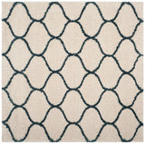 Safavieh Hudson Shag Sgh280T Ivory/Slate Blue Rug - Safavieh - sgh280t - 3sq
