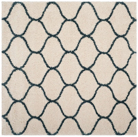 Safavieh Hudson Shag Sgh280T Ivory/Slate Blue Rug - Safavieh - sgh280t - 3sq