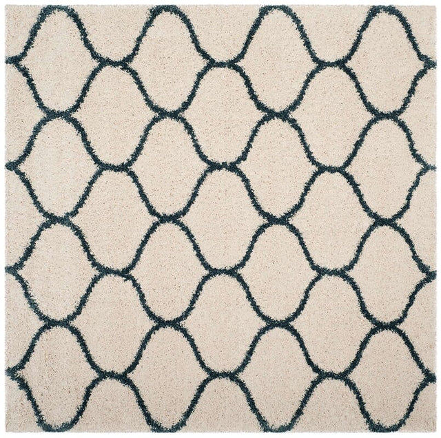 Safavieh Hudson Shag Sgh280T Ivory/Slate Blue Rug - Safavieh - sgh280t - 3sq