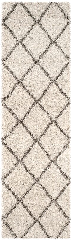 Safavieh Hudson Shag Sgh281A Ivory/Grey Rug - Safavieh - sgh281a - 28