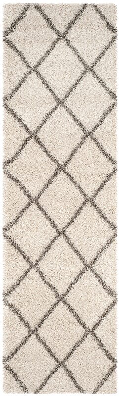 Safavieh Hudson Shag Sgh281A Ivory/Grey Rug - Safavieh - sgh281a - 28